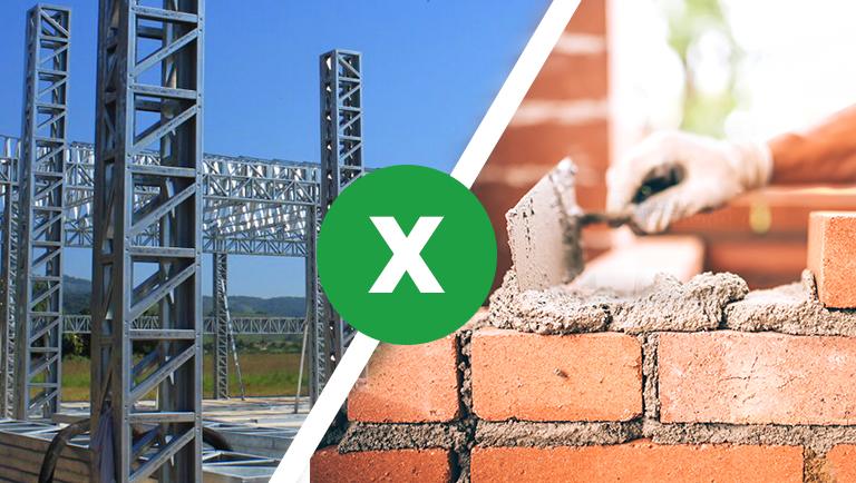 Light Steel Frame vs Alvenaria 1